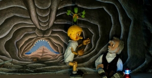 Pinocchio, en spectacle de marionnettes pour la fête de Noël d'un comité d'entreprise (78)